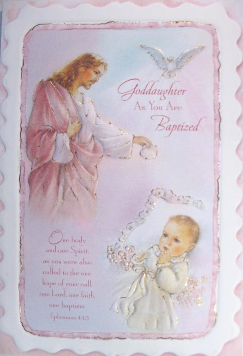 Goddaughter Baptism Greeting Card