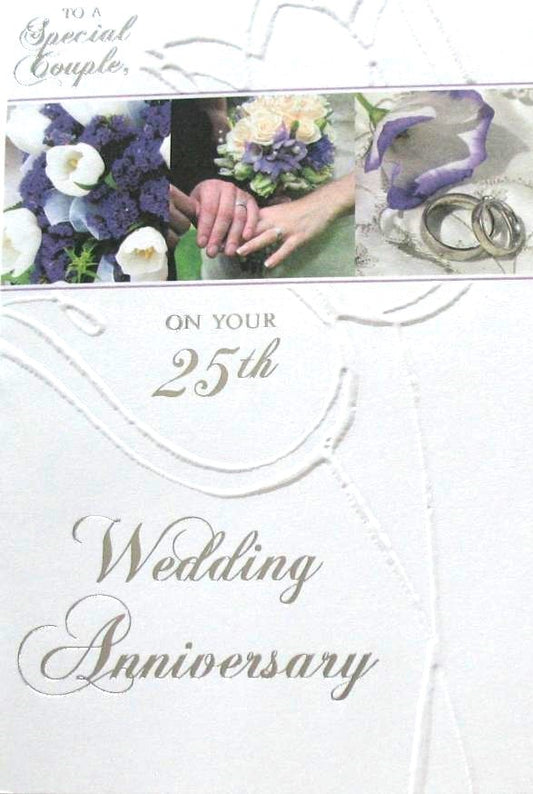 25th Wedding Anniversary Greeting Card