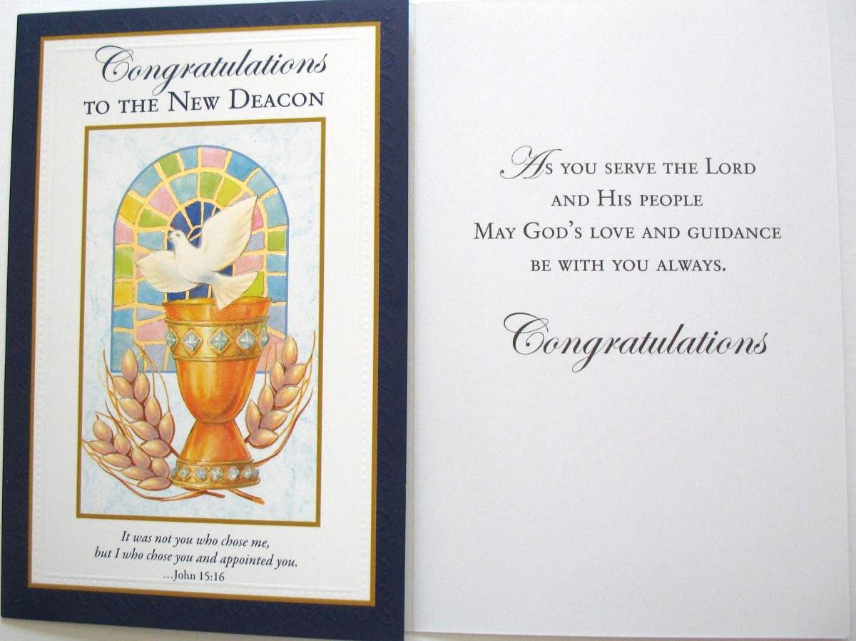 Deacon Ordination Greeting Card