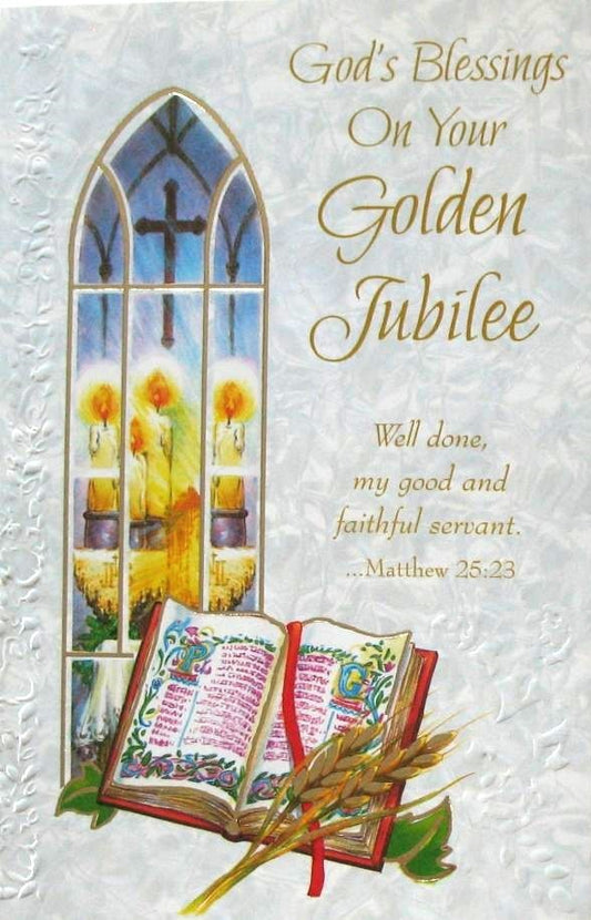 Golden ( 50th ) Jubilee Greeting Card