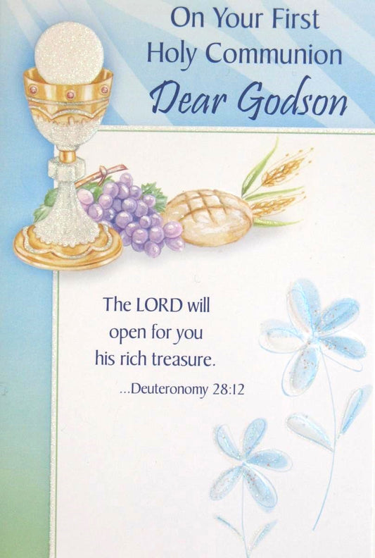 Godson First Communion Greeting Card