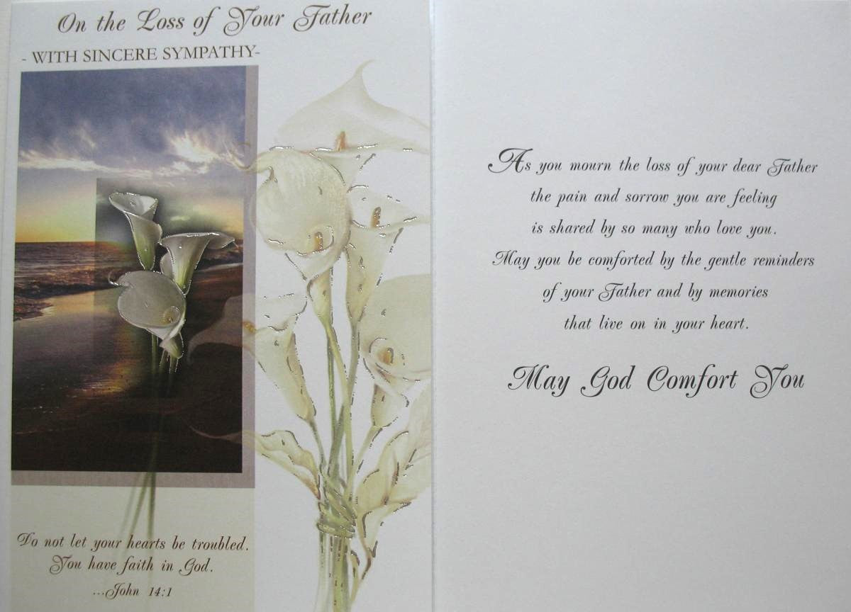 Sympathy Greeting Card - Loss of Your Father