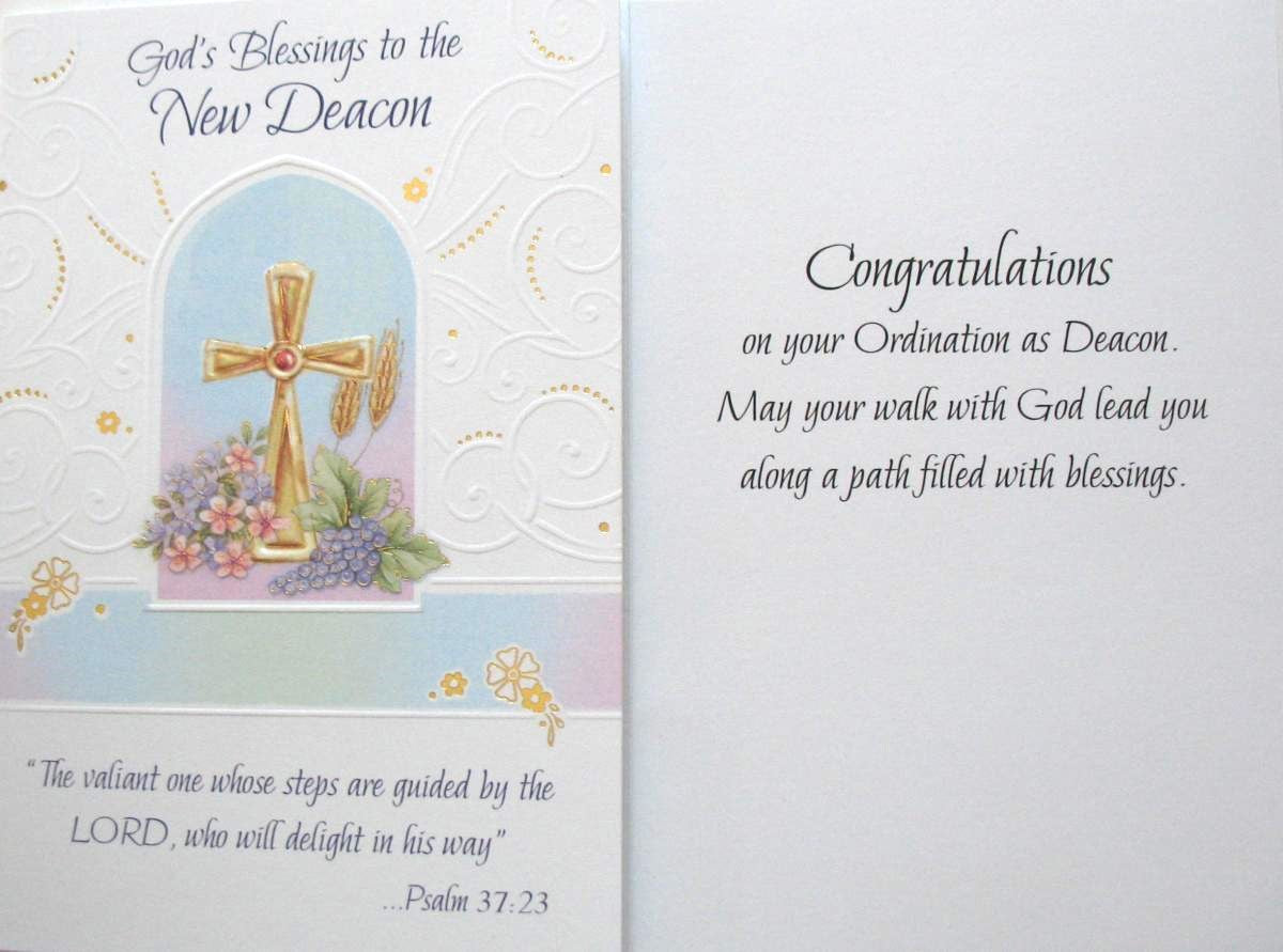 Deacon Ordination Greeting Card