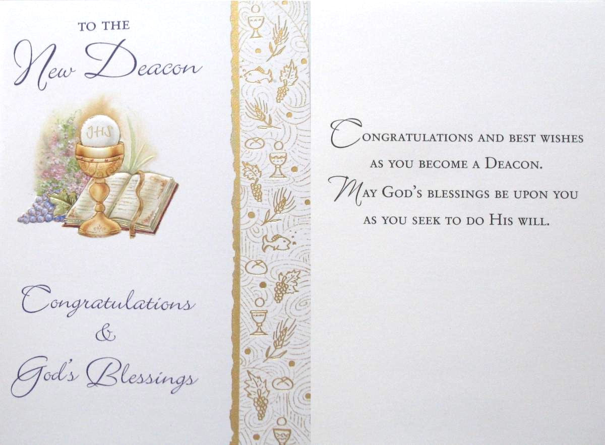 Deacon Ordination Greeting Card