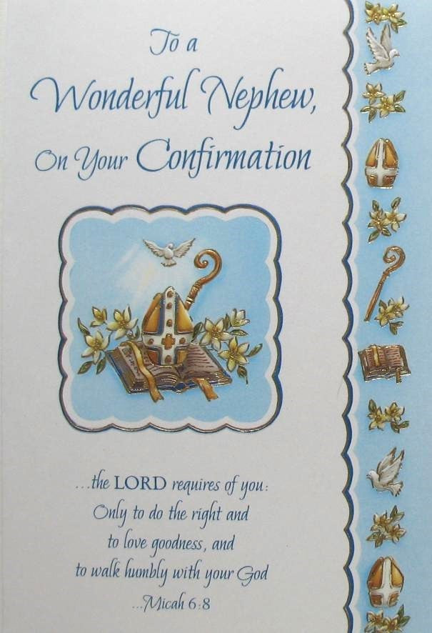 Nephew Confirmation Greeting Card