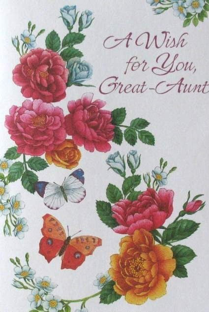 Great-Aunt Birthday Greeting Card