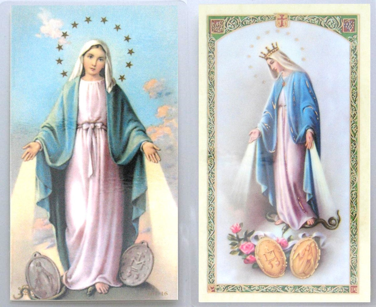 Laminated - Our Lady of the Miraculous Medal