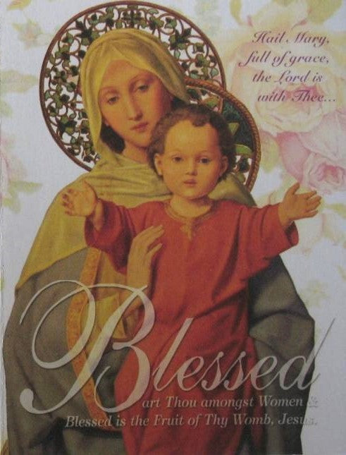 TradeMark NoteCard / BookMark Series - Blessed Mother