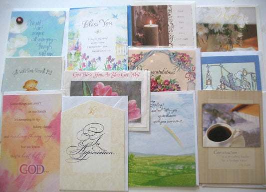 Clearance Assortment Of 12 Greeting Cards - Assortment 4