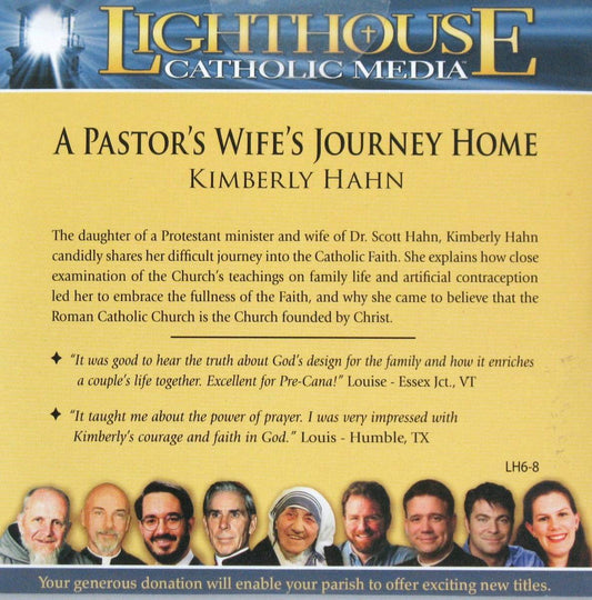 A Pastor's Wife's Journey Home - CD Talk by Kimberly Hahn