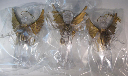 Ornament - Plastic Angel 3pk