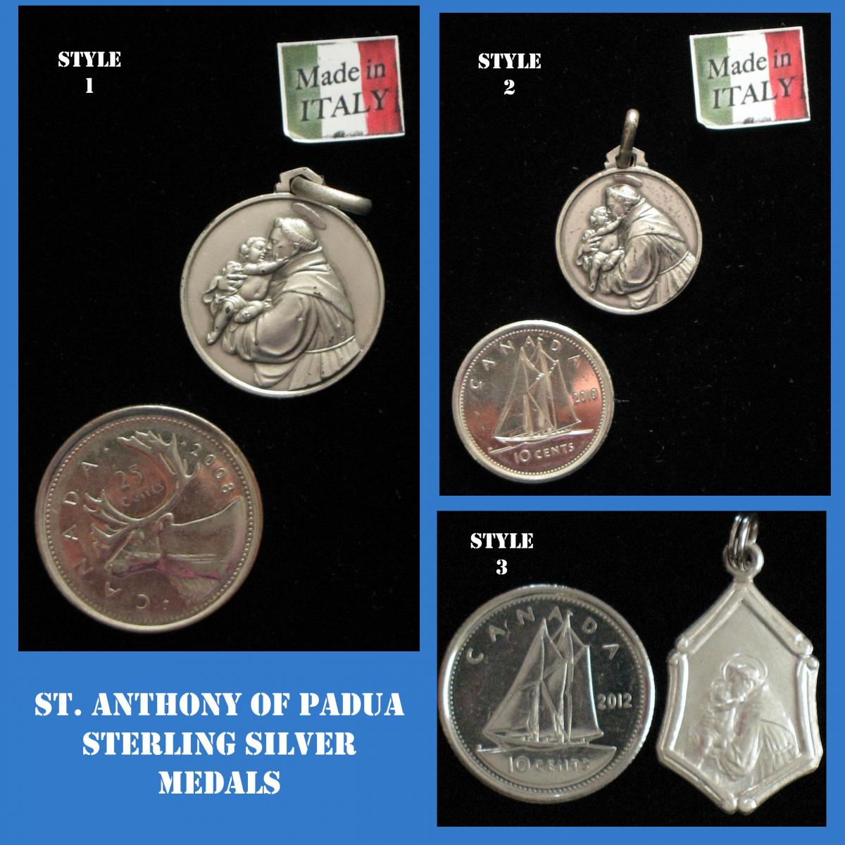 St. Anthony of Padua - Sterling Silver Medal