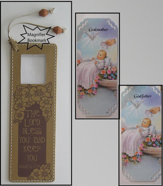 Bookmark with Magnifier - Godmother or Godfather