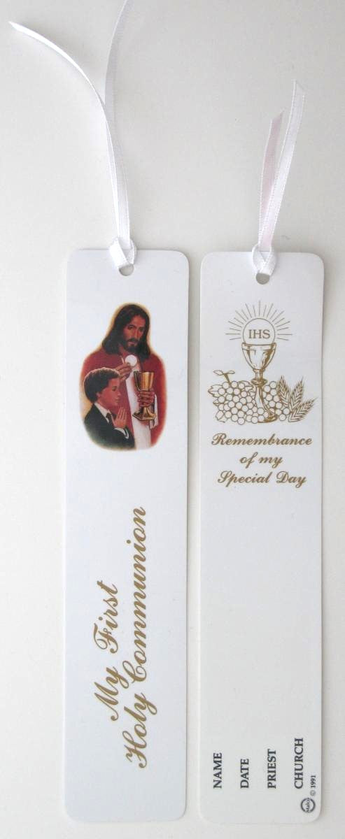 My First Holy Communion Remembrance Bookmark