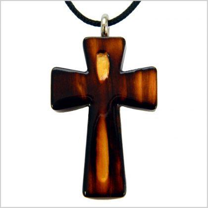 Wooden Cross on String - Burnt