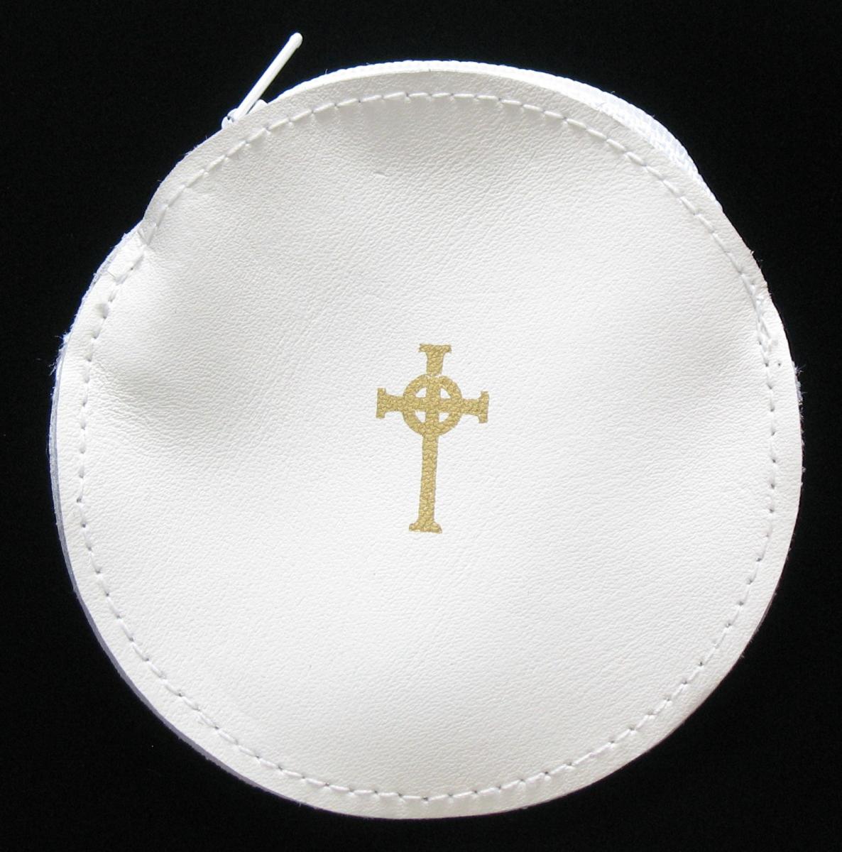 Rosary Pouch - Genuine Leather Round