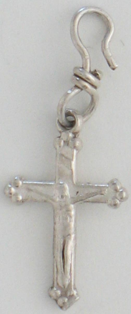 Crucifix with Loop - Sterling Silver