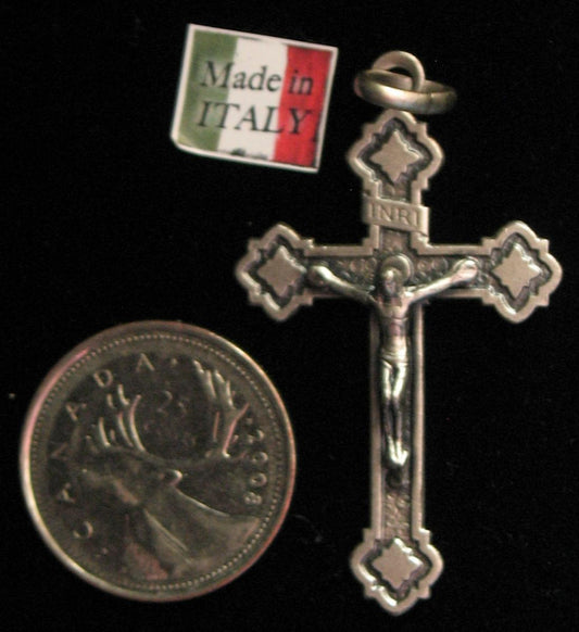Crucifix - Sterling Silver Large Renaissance Style