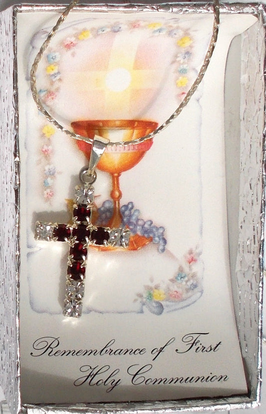 Jeweled Cross with Chain