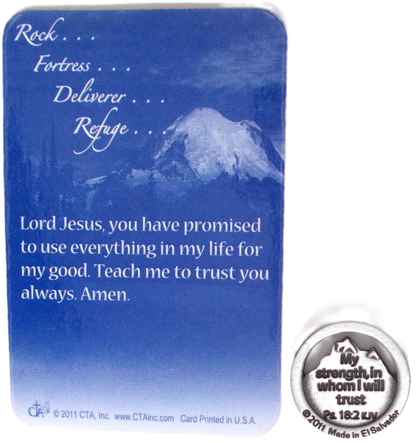 Jesus Is My Rock - Pocket Token & Prayercard