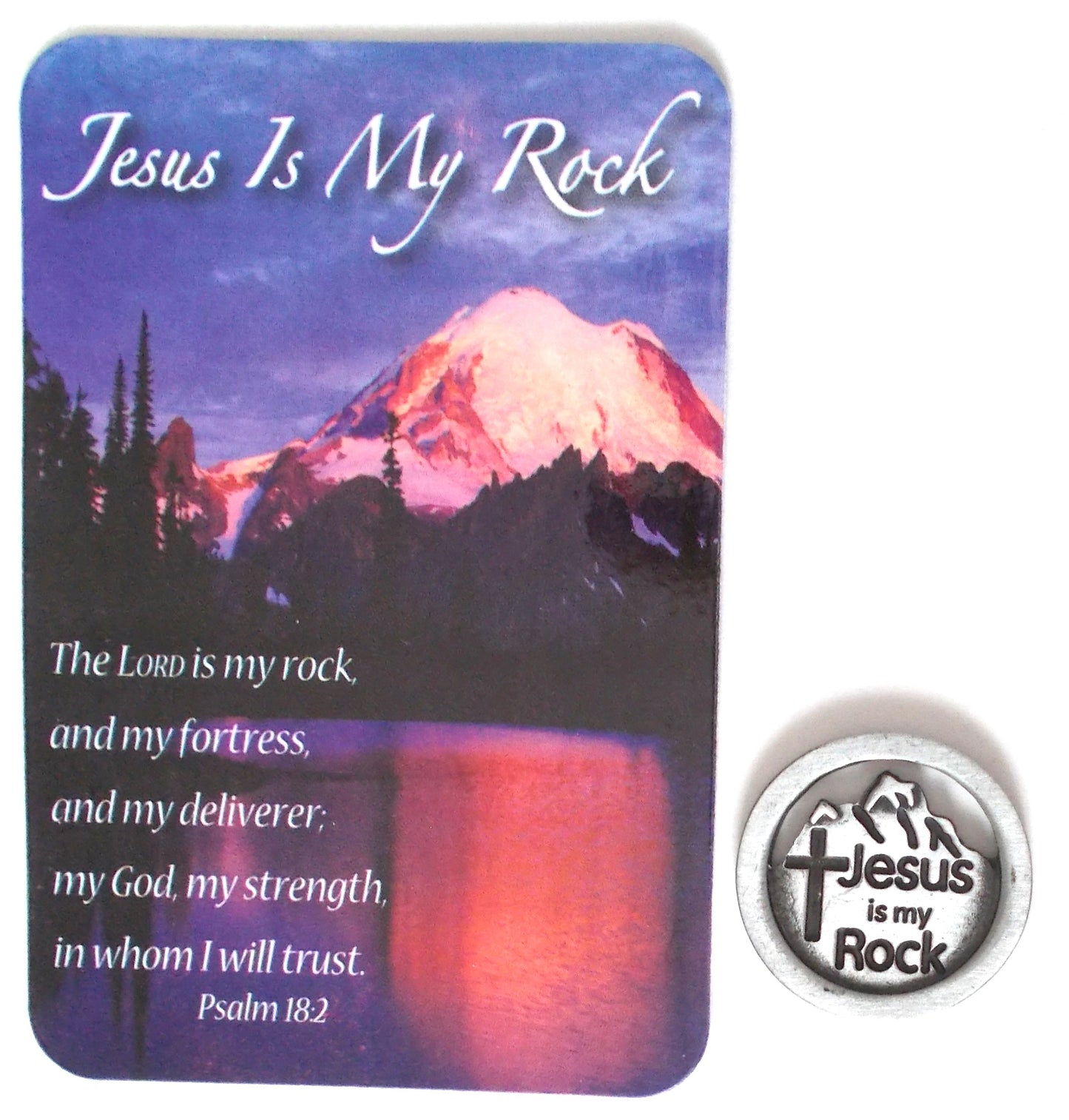 Jesus Is My Rock - Pocket Token & Prayercard