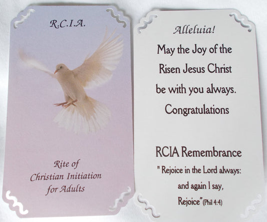 RCIA  Congratulations - Cardstock Paper Prayercard
