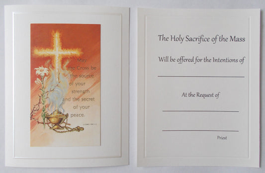 Mass Card (Postcard Style) - For the Living - Package of 19