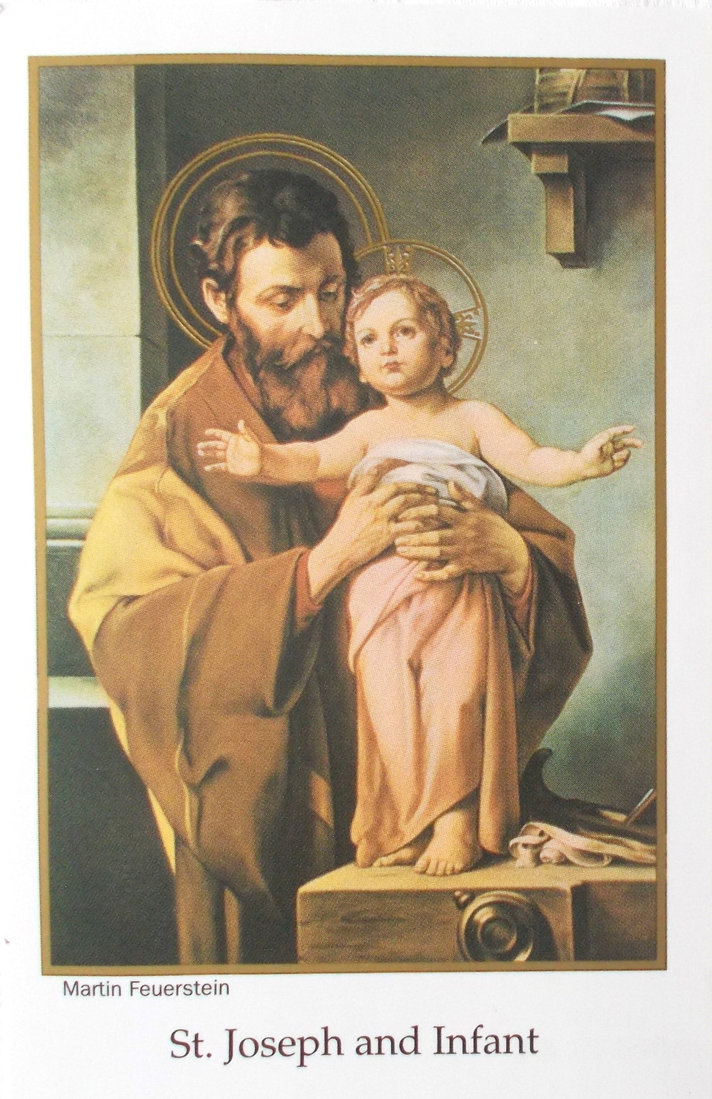 St. Joseph & Infant Jesus Holy Card