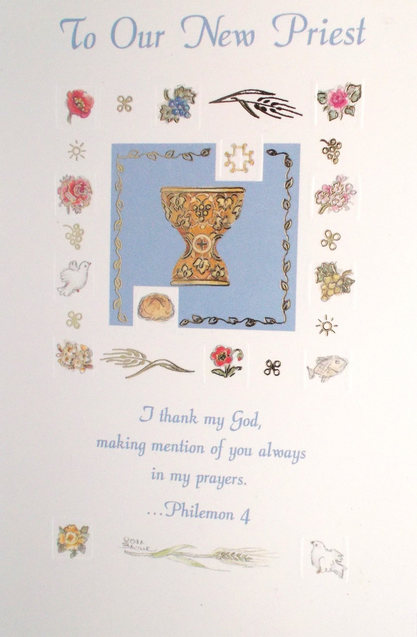 New Priest Greeting Card
