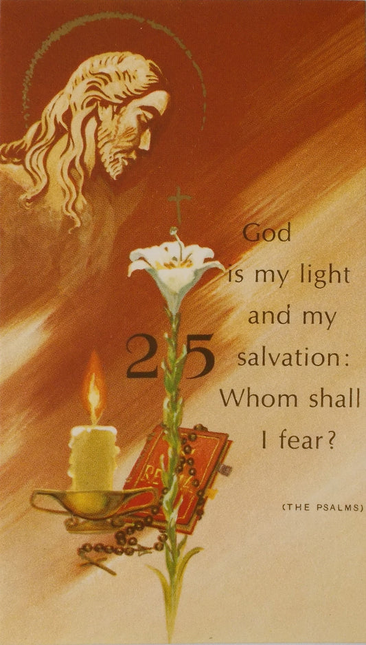 25th Anniversary / Jubilee Holy Card - Blank on Back - Package of 25