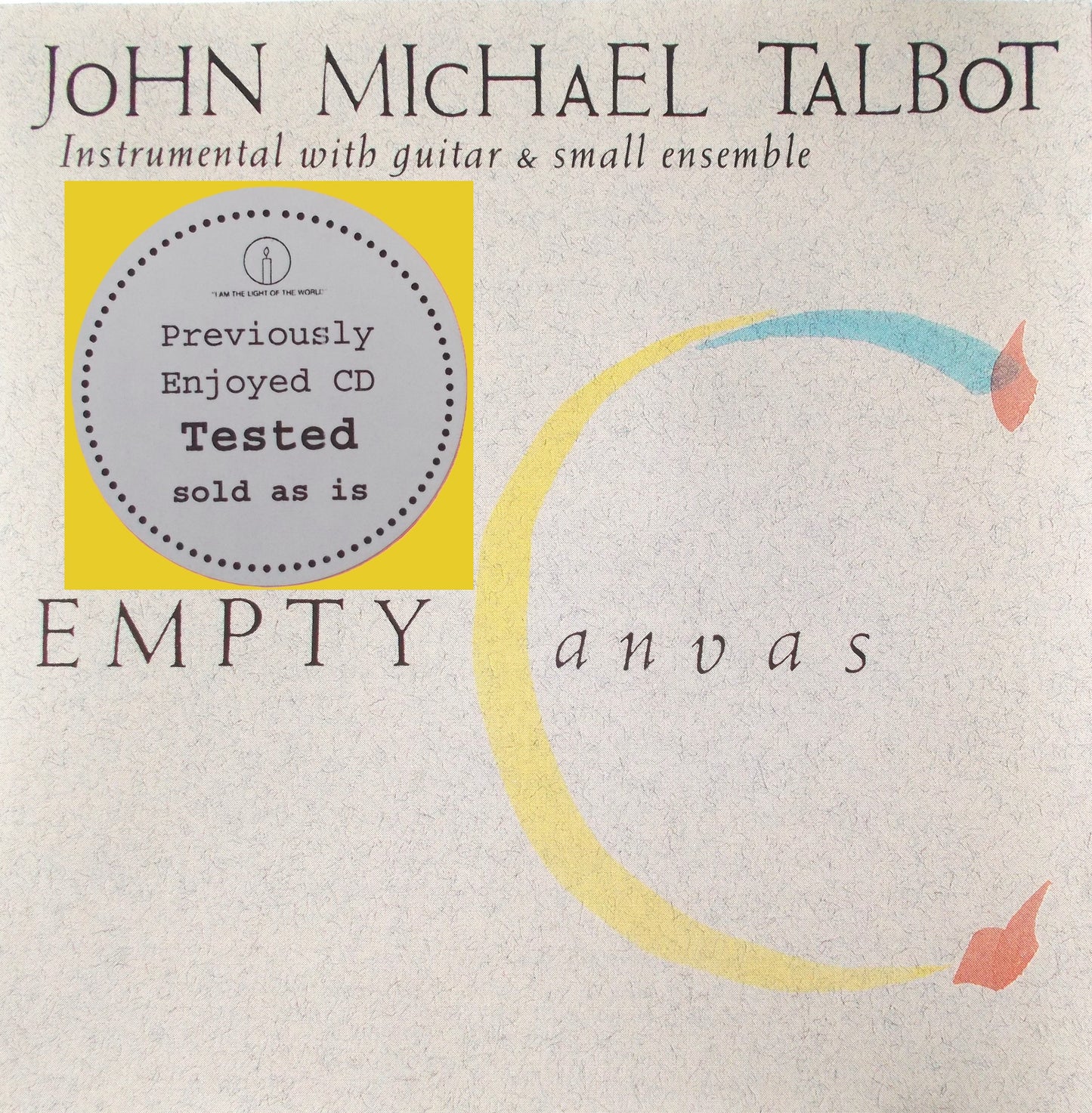John Michael Talbot - Empty Canvas - Music CD - Demo - Used