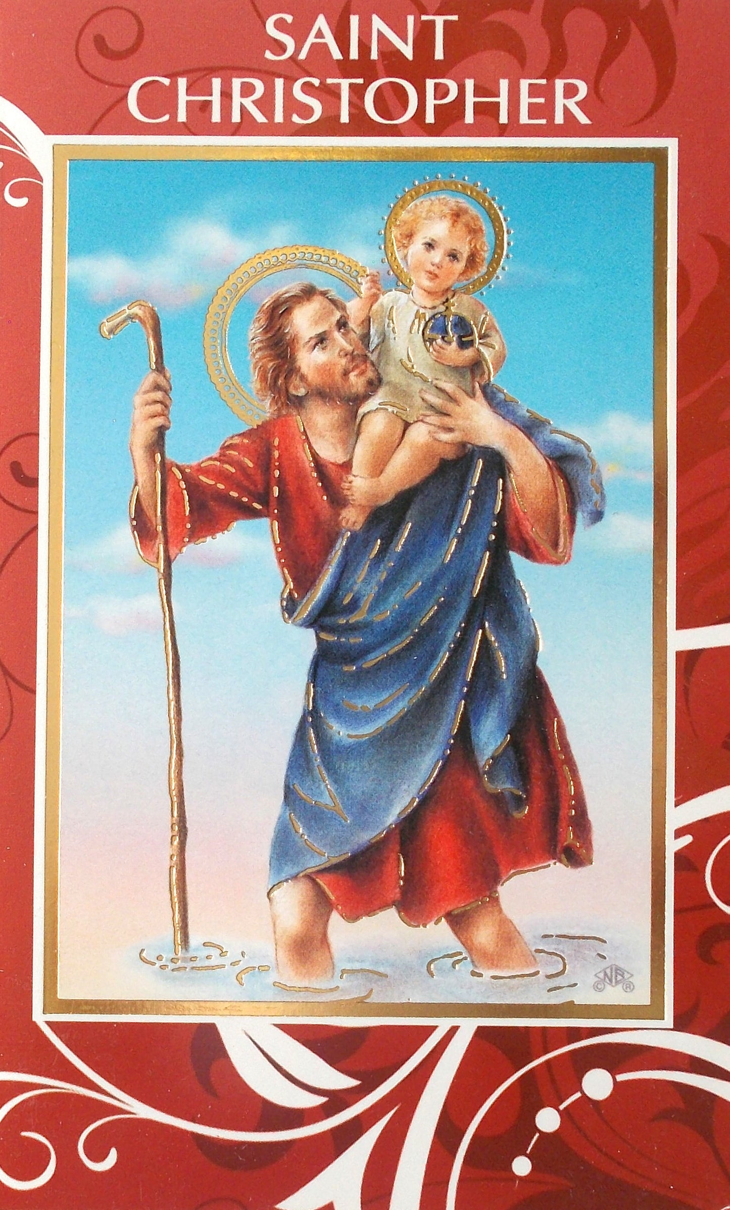 St. Christopher Mini Lives Prayer Pamphlet