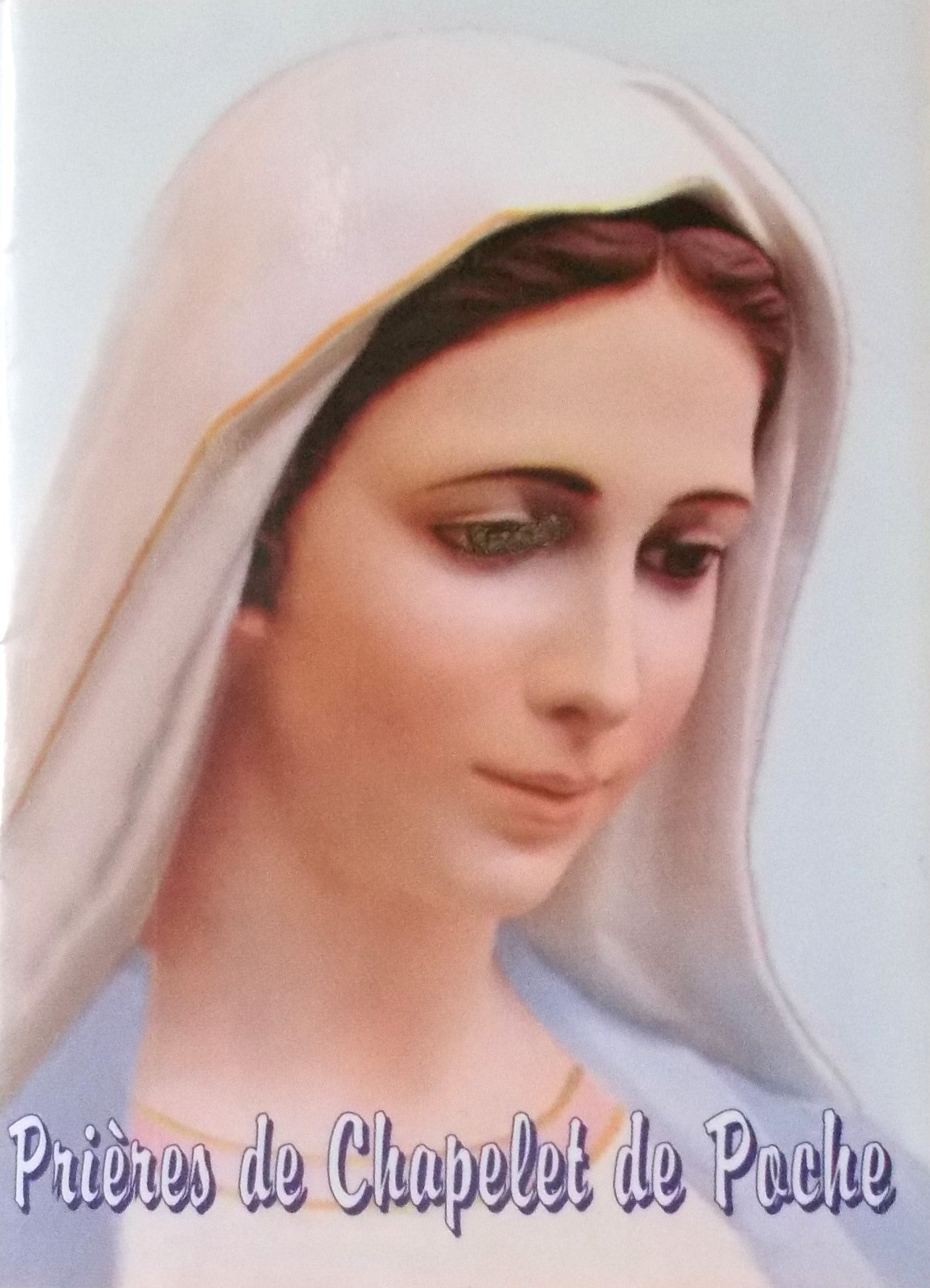 Pocket Rosary Prayers Pamphlet - English or French