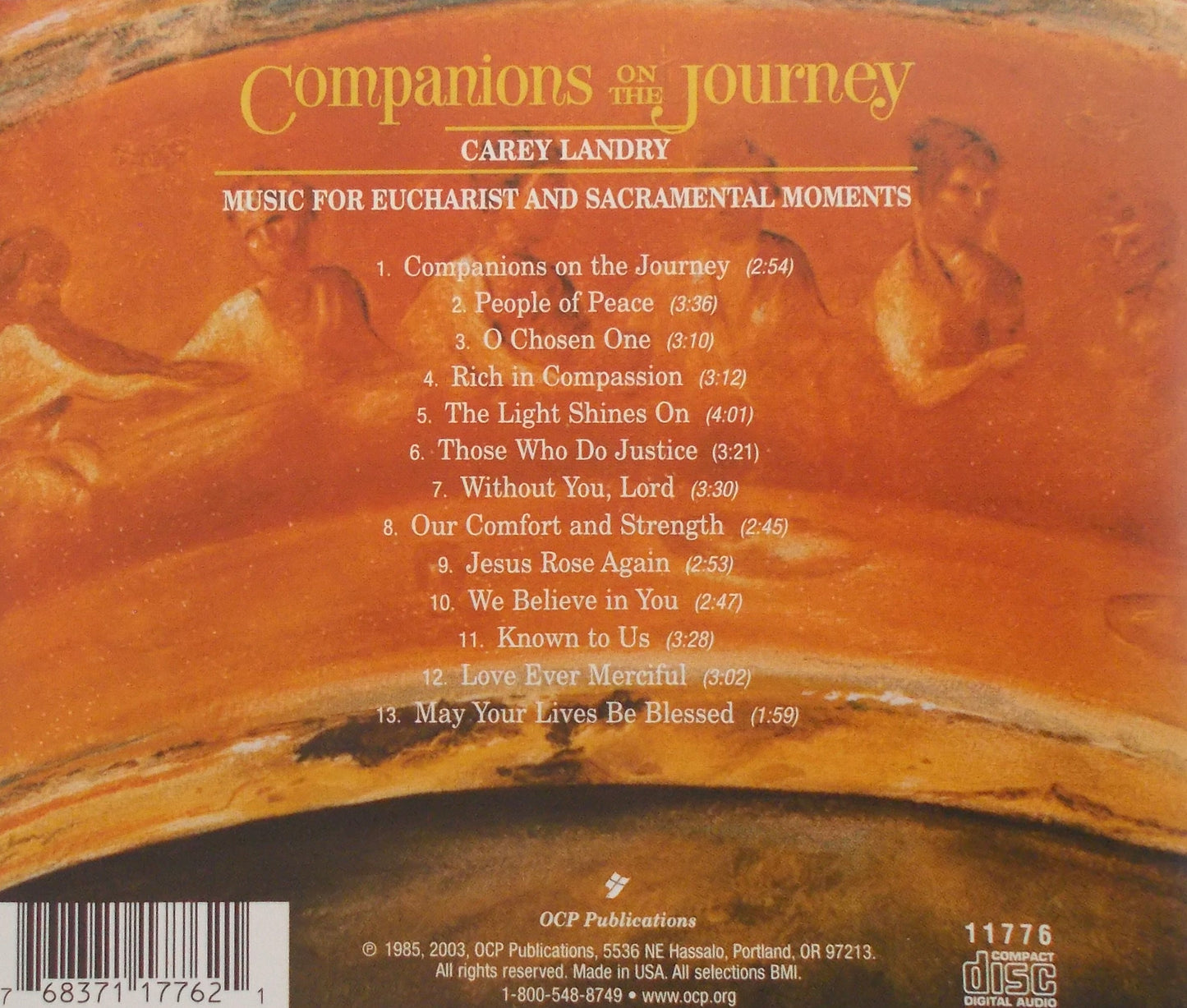 Carey Landry - Companions on the Journey - Music CD for Eucharist & Sacramental Moments