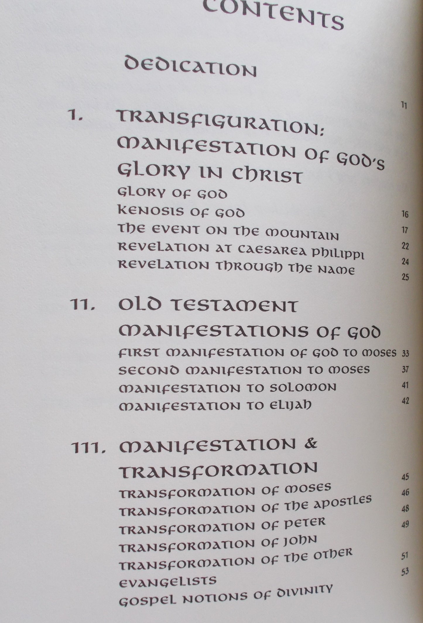 Transfiguration of Our Lord and Saviour Jesus Christ