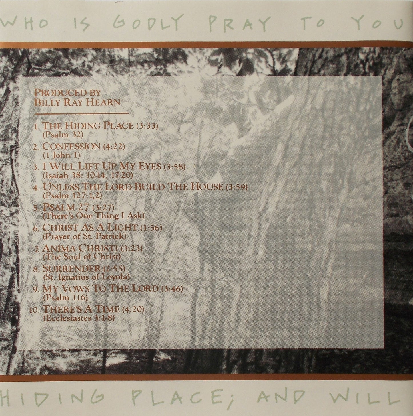 John Michael Talbot - Hiding Place - Music CD - Demo - Used