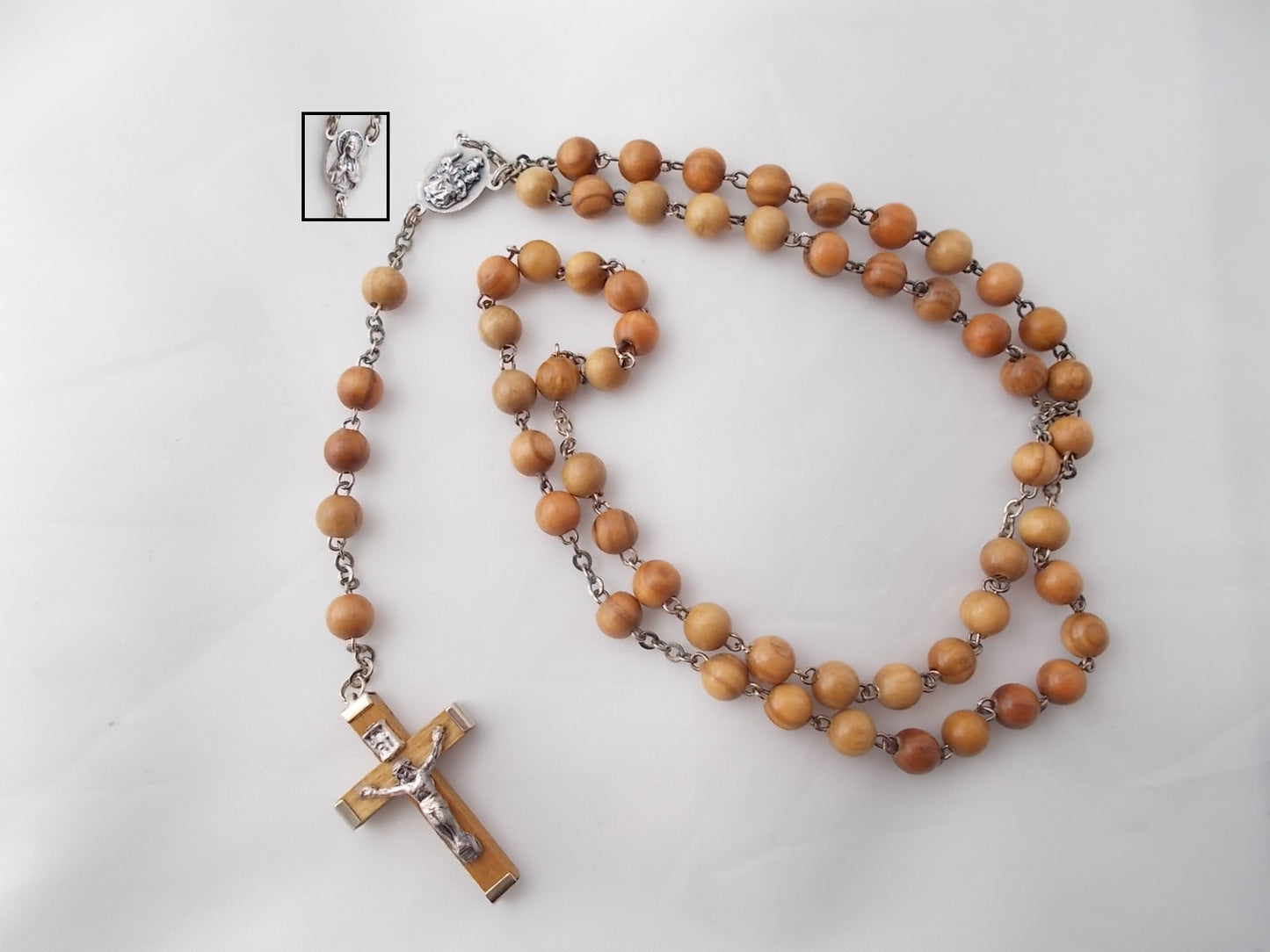 Rosary - Chain with Wood Beads