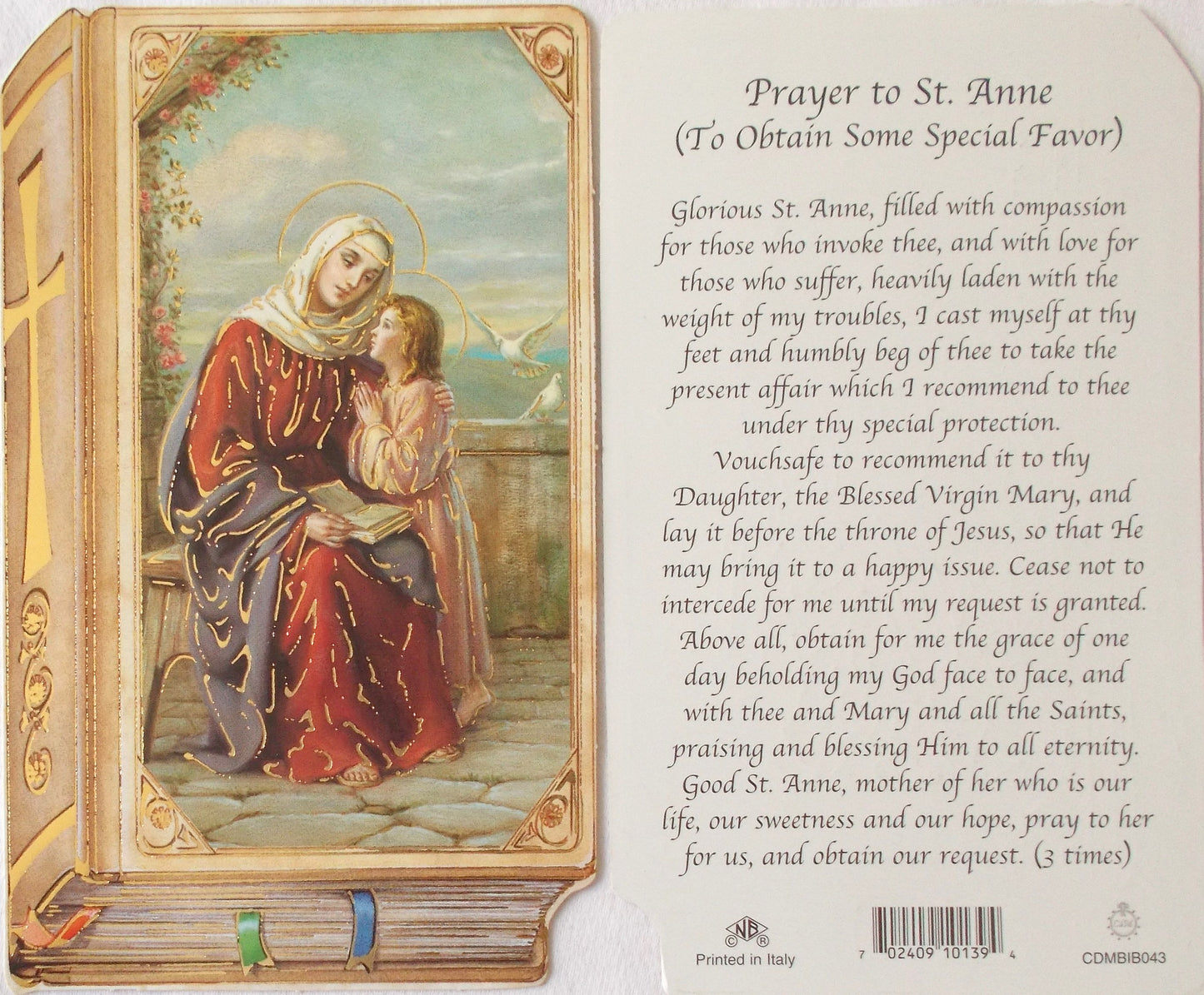 Cardstock - St. Anne - Mother of Blessed Virgin Mary