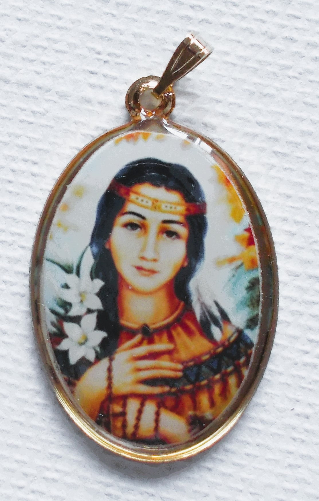 St. Kateri Tekakwitha Medal - Colour Picture