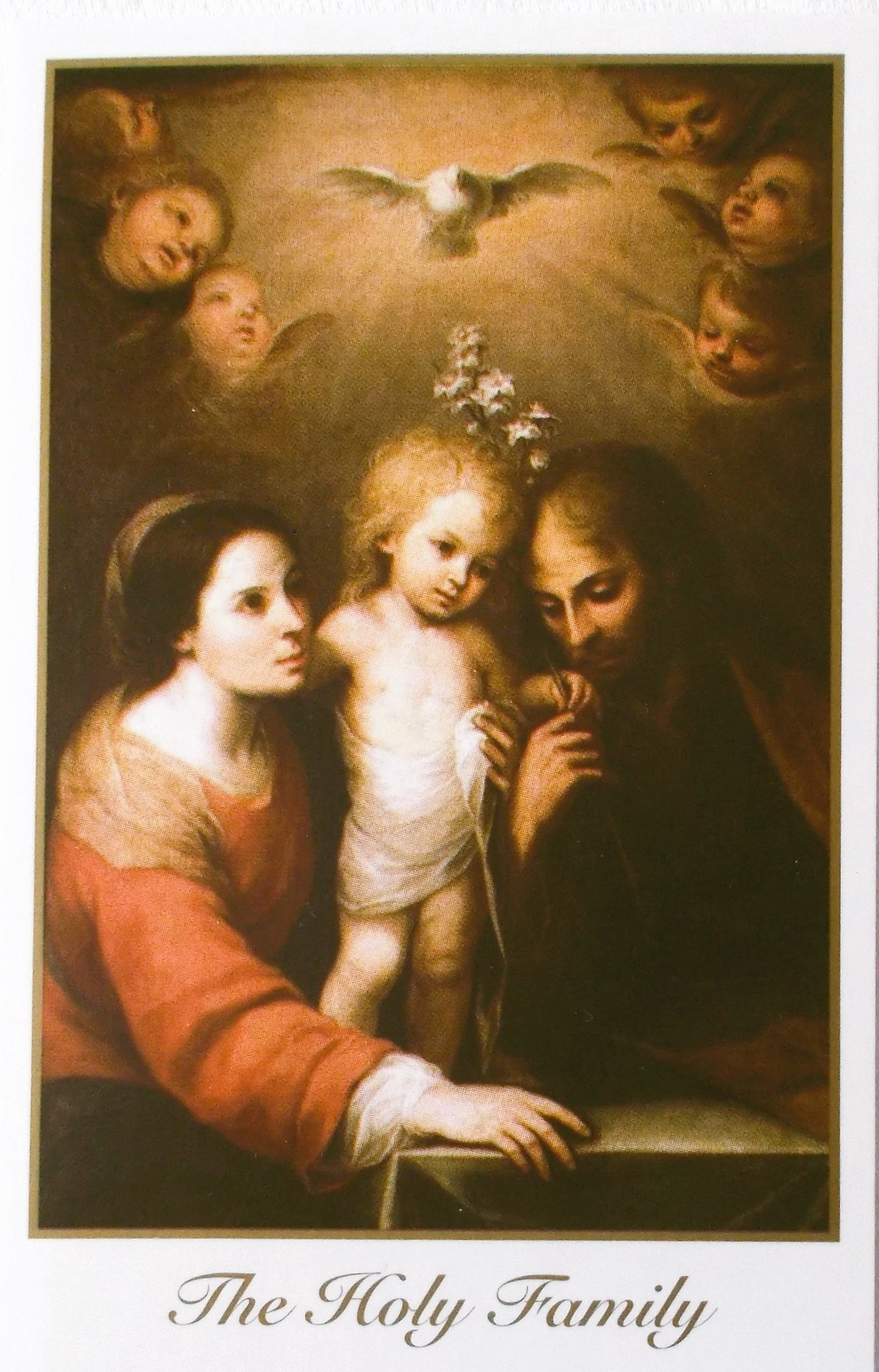 The Holy Family Holy Card - Blank on Back