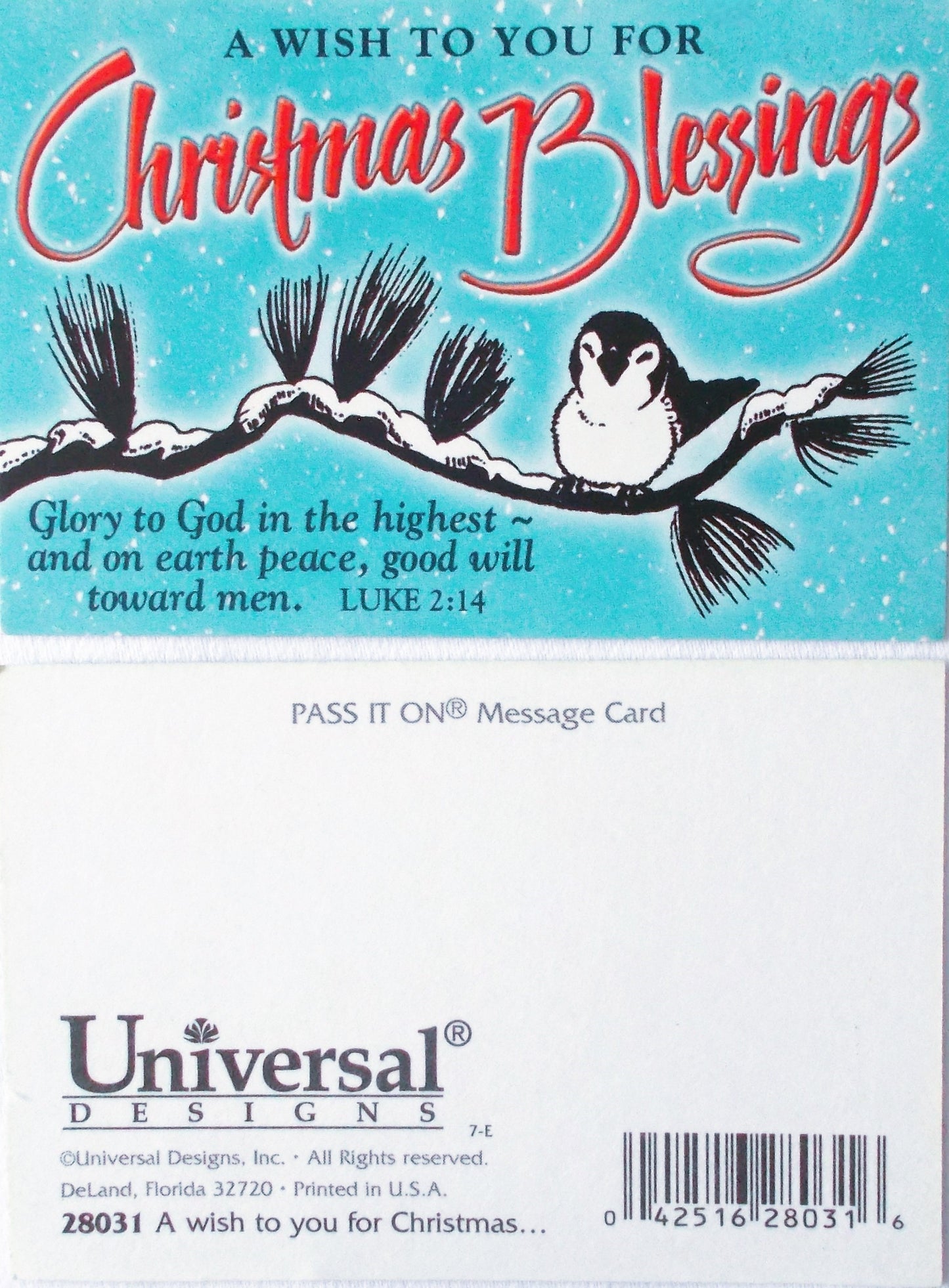 Christmas Message Cards