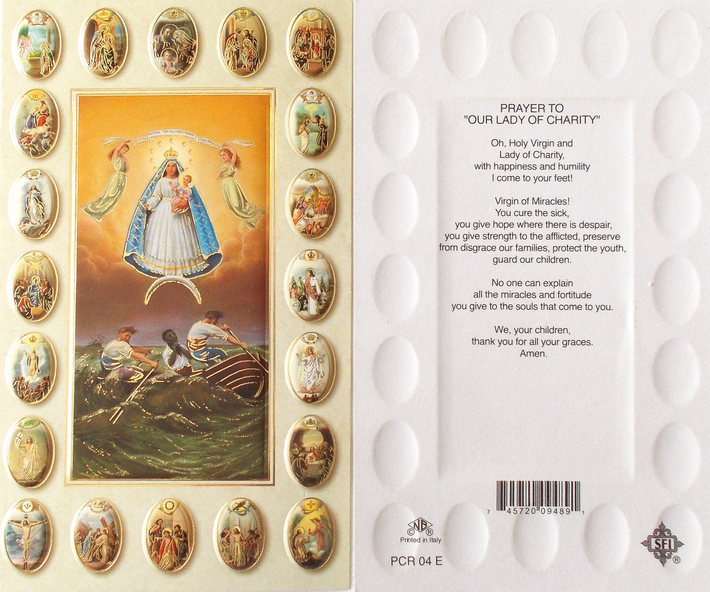 Cardstock - Our Lady of Charity Prayercard