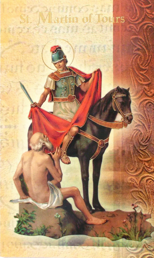 St. Martin of Tours Biography Prayer Pamphlet