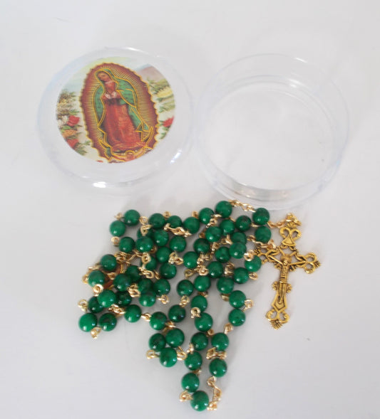 Our Lady of Guadalupe Rosary with Case
