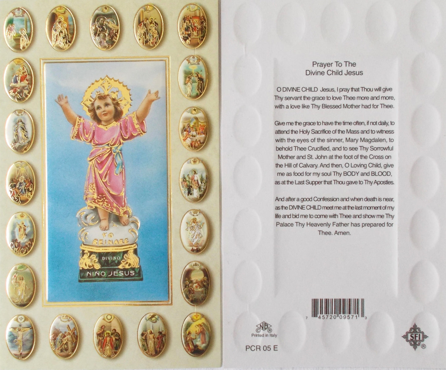 Cardstock - Divine Child Jesus Prayercard