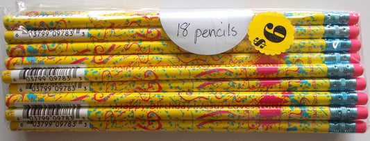 Pencils - Package of 18 - Happy Birthday!