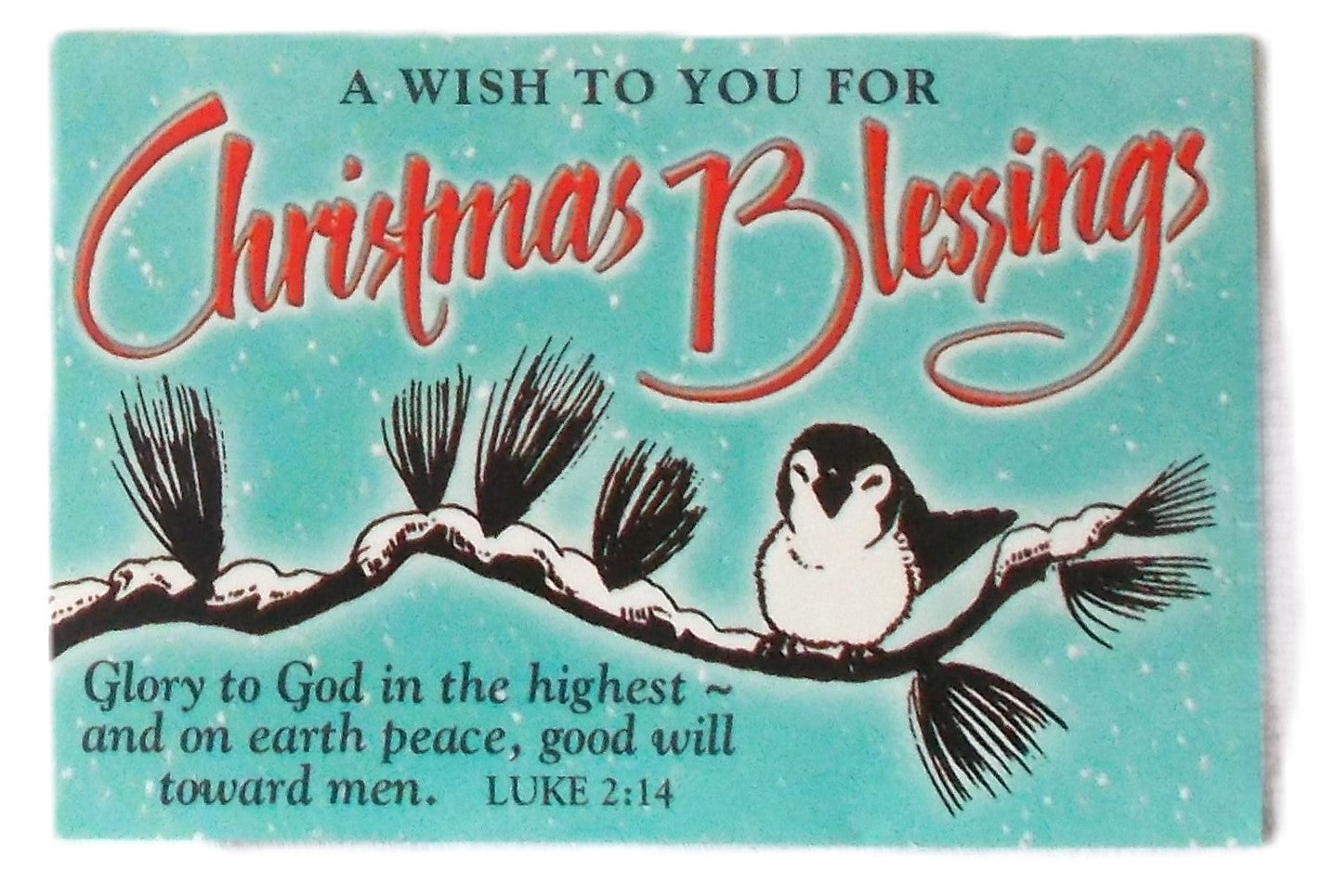Christmas Message Cards - 2 x 3 inches