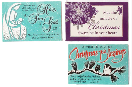 Christmas Message Cards - 2 x 3 inches