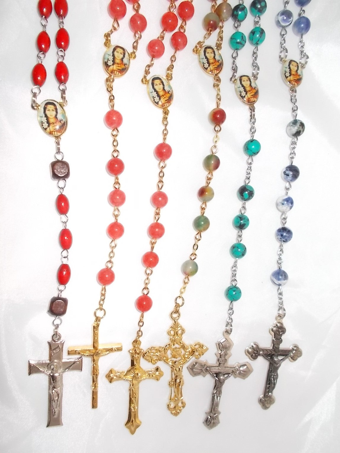 Rosary - Chain with St. Kateri Tekakwitha Center