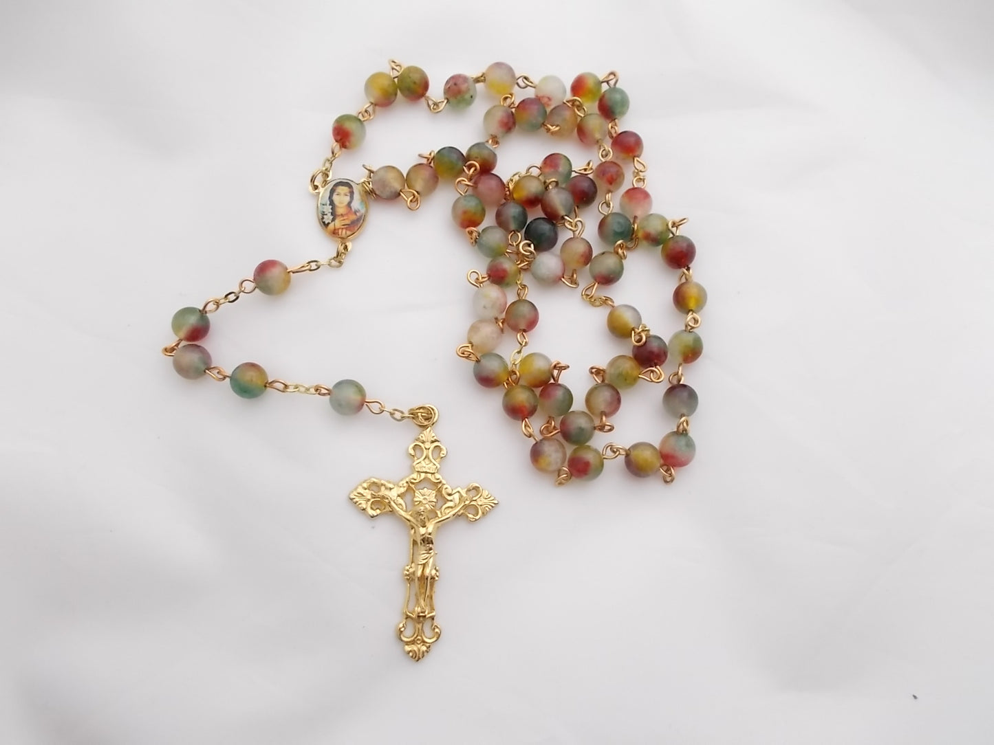 Rosary - Chain with St. Kateri Tekakwitha Center